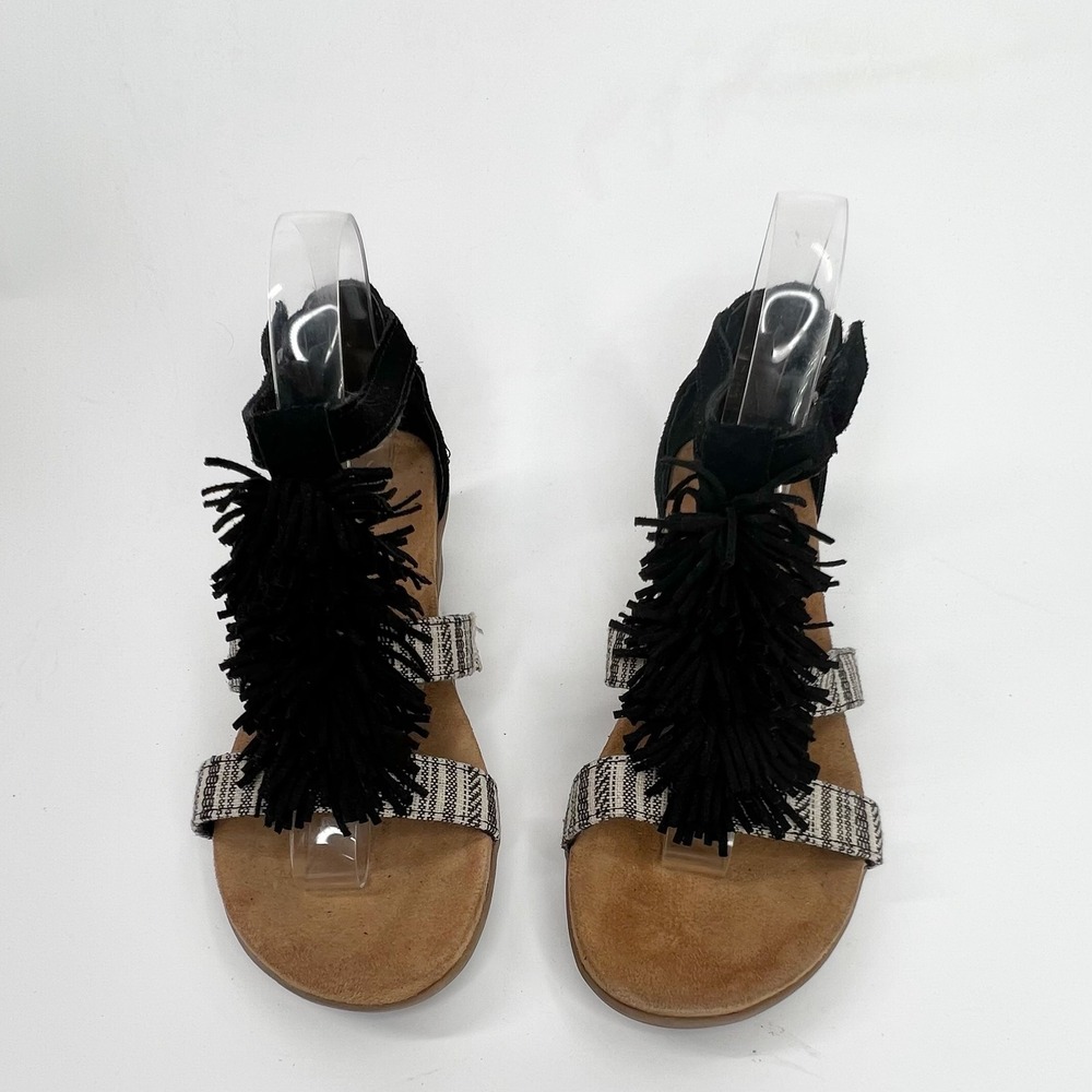 MINNETONKA Desi Fringe‎ Wedge Sandals 7 W